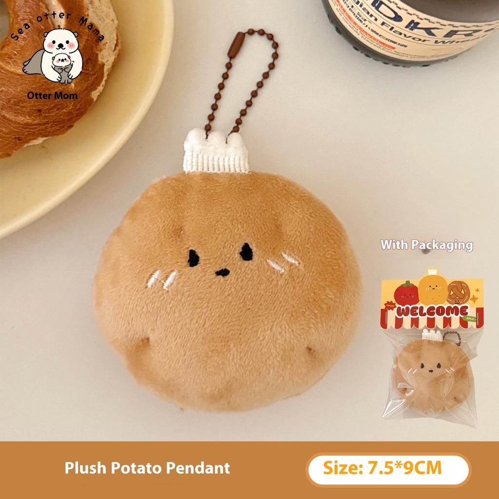 Creative Cartoon Food Plush Doll Pendant Girl Versatile Keychain Backpack Pendant Decorative Doll