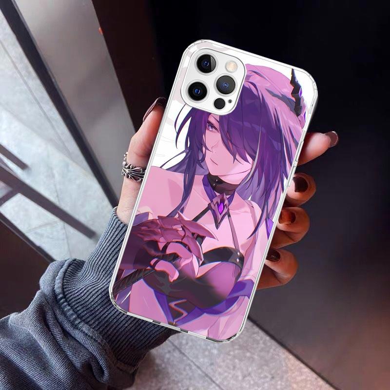 Honkai Star Rail Acheron Phone Case For iPhone 17 Air 11 13 Mini 14 15 Plus 16 12 Pro Max 16E SE 7 8 Pattern Soft TPU Back Cover