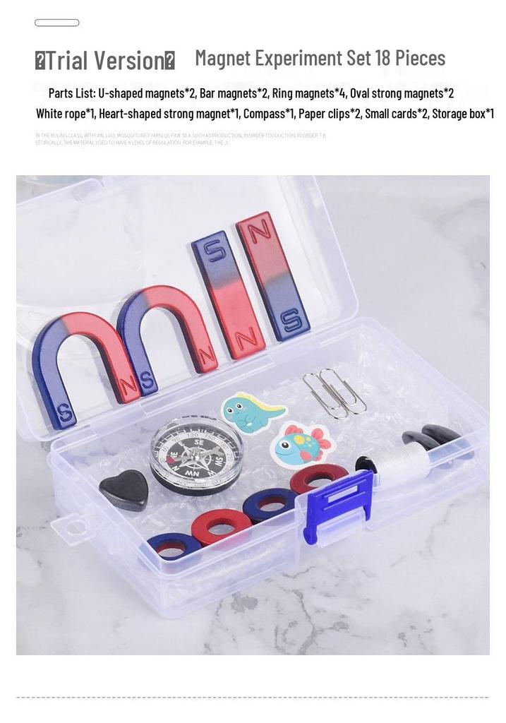Magnetic Science Kit for Kids: DIY Experiments & Physics Demonstration
