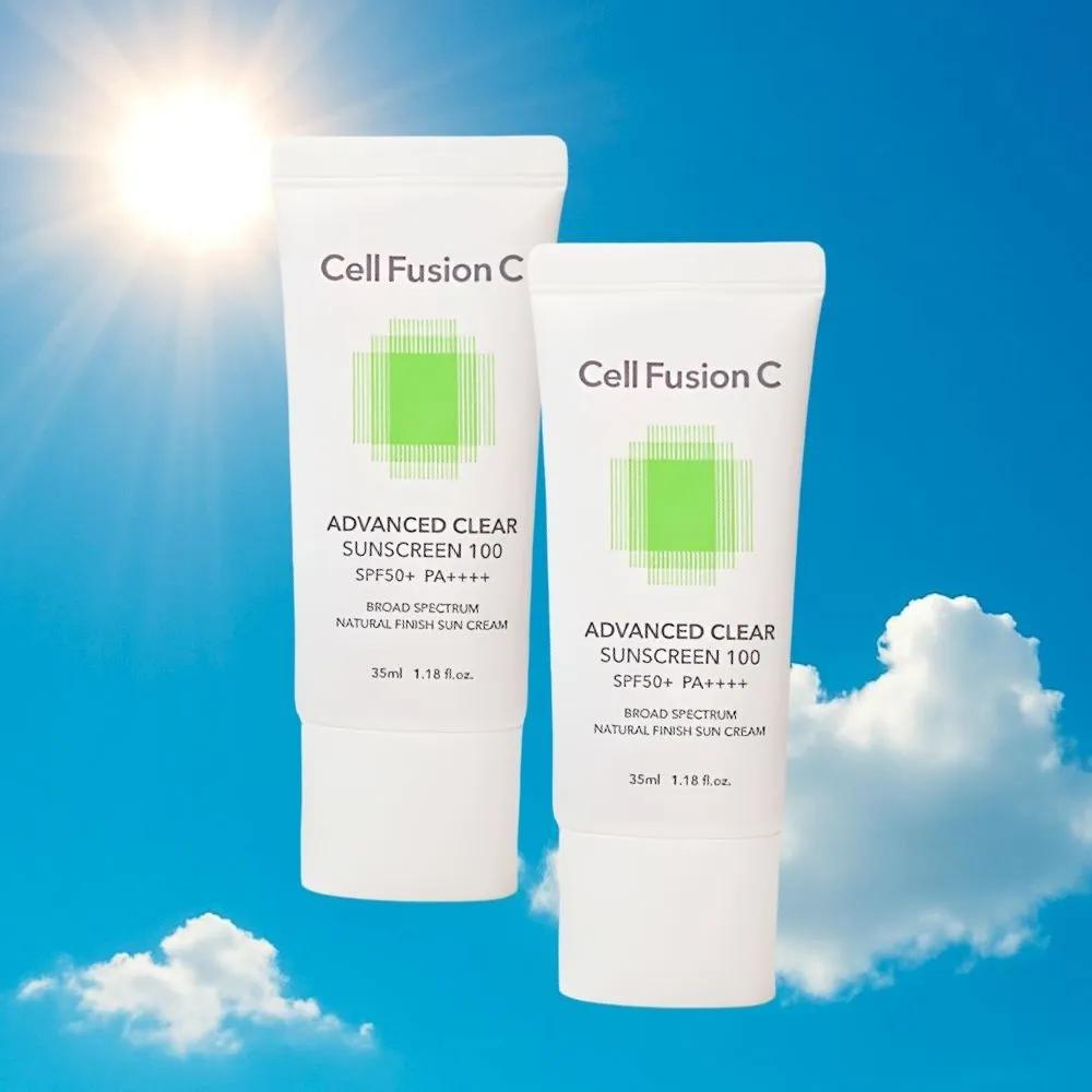 

Cell Fusion C Tone & Texture Cover Sunscreen Advanced Clear Sunscreen 35ml 2 Pieces Sunscreen x 35ml x 2
