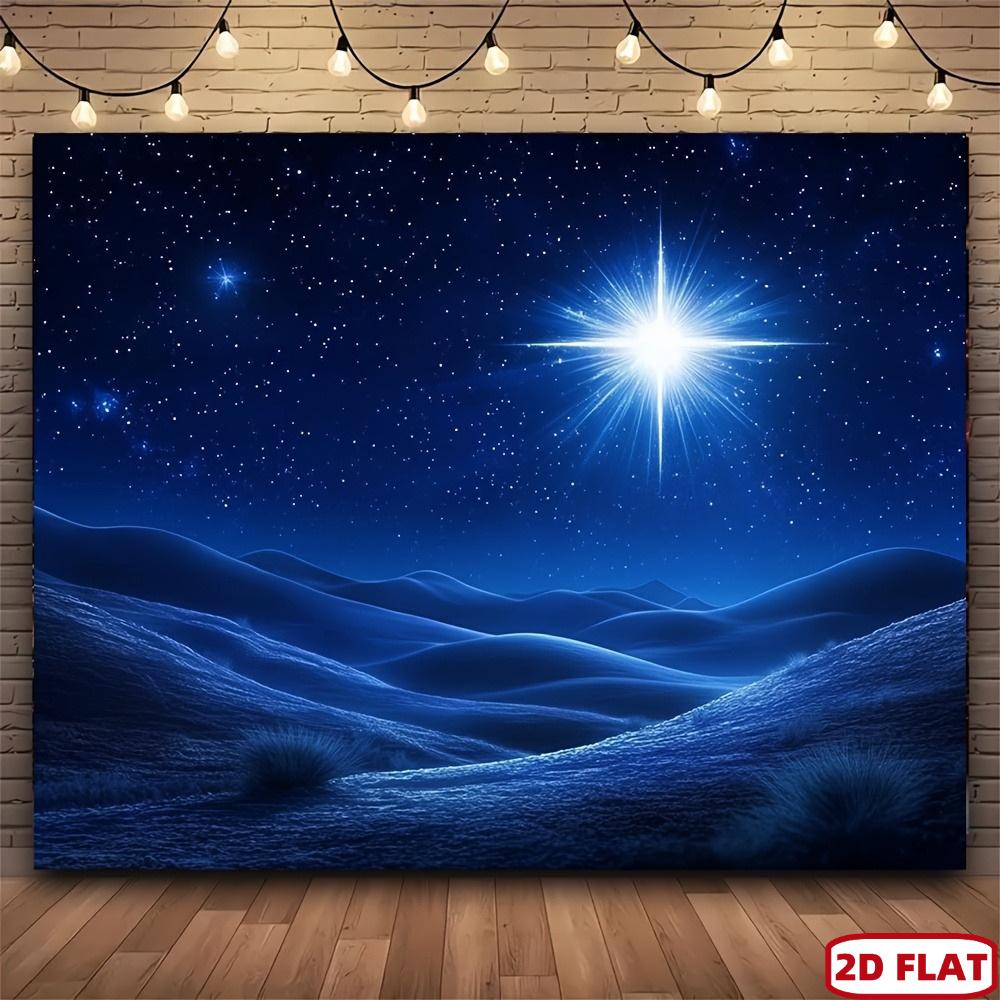 2D Plane 1 Piece of Starry Sky and Birth Background Used for Taking Photos Festival Decoration and General Celebrations