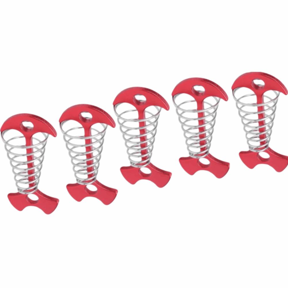 5 Pcs Spring Buckle Ground Anchor Aluminum Alloy Fishbone Deck Anchor  Tents Canopies