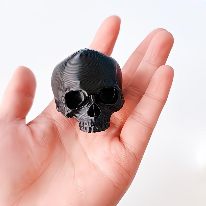 Skull Head Monitor Decoration, Gothic Style Desktop Ornament, Gaming Room Ambiance Pc Accessory, Desktop Decor