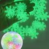 50/100PCS Luminescent Snowflake Wall Stickers, Mini Christmas Snowflake Luminous Wall Decoration Suitable For Home Bedroom Baby Room Decoration