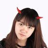 Devil Horn Hair Clip Ox Horn Barrette for Halloween Party Wear Hairpin Cosplay Props Theme for Creative Photo Prop Costu