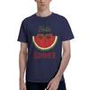 Funny slice with sunglasses Mens Watermelon print Hipster Tees Short Sleeve Round Neck Pure Cotton New Arrival Tops TShirt