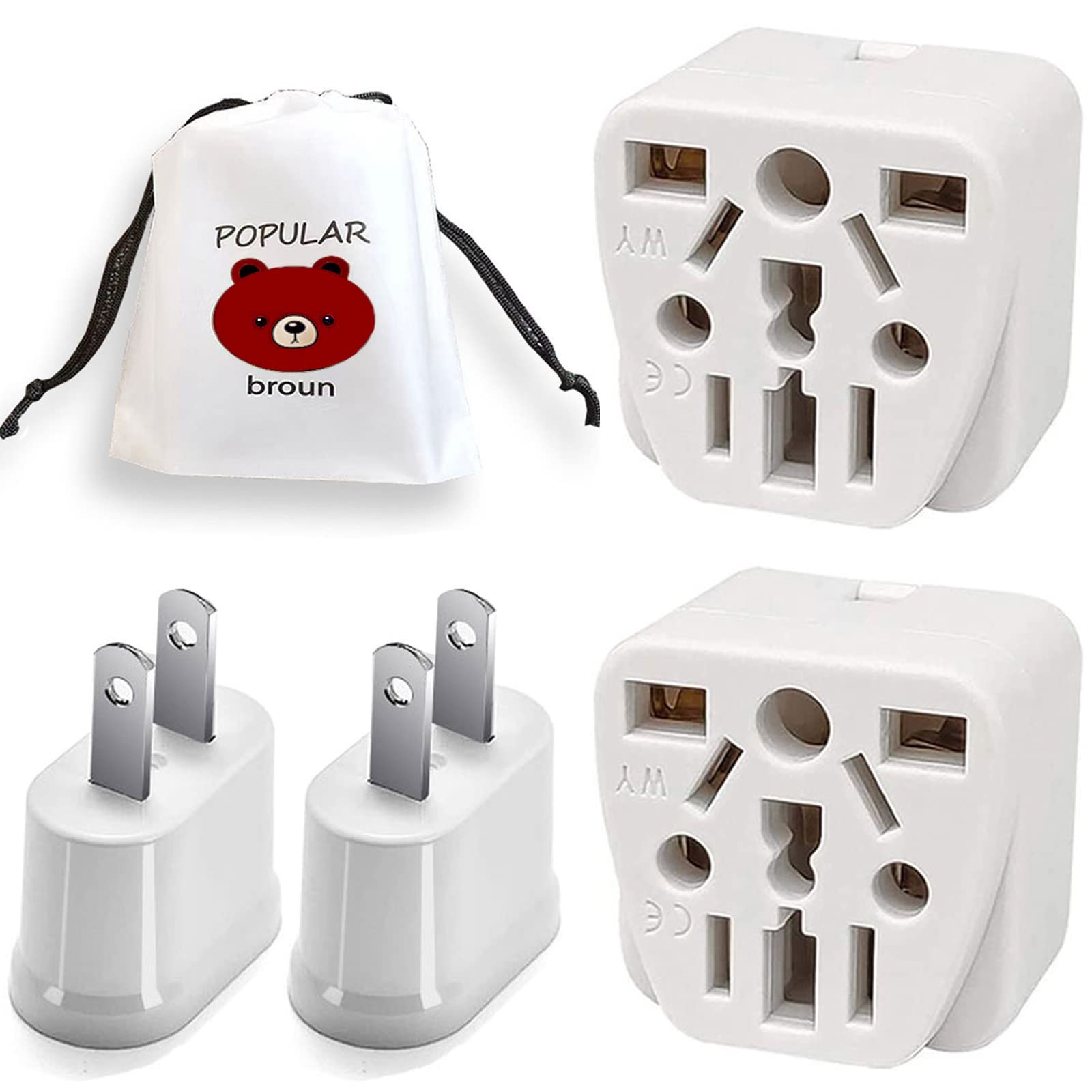 

японської розетки Перехідна розетка за кордоном Перехідна розетка типу A трансформатор для подорожей Всесвітньо сумісна розетка для Південної Японії