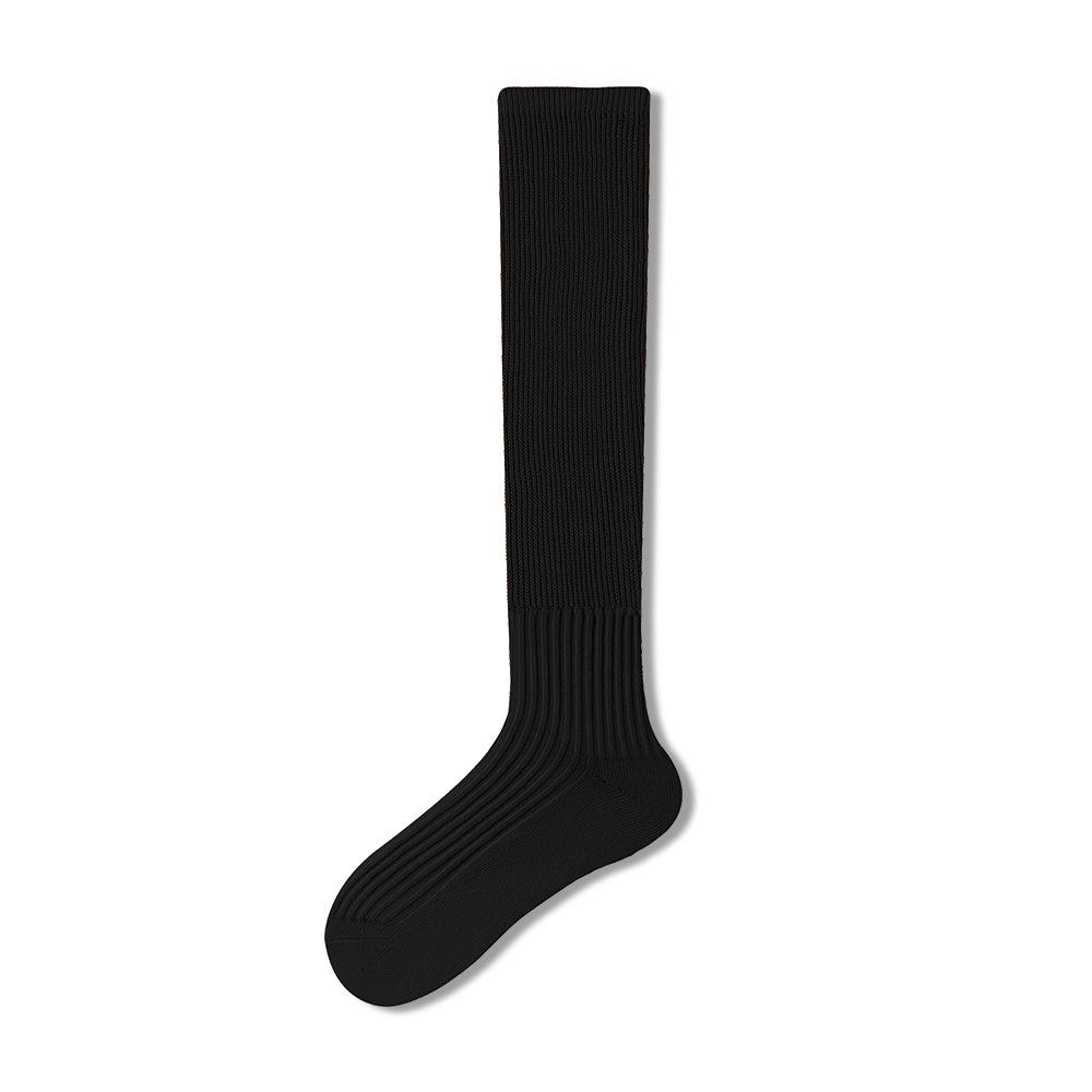 

Ladies Spring and Autumn New Retro Ballet Style Long Tube Breathable Calf Pile Socks 1 pair чорний