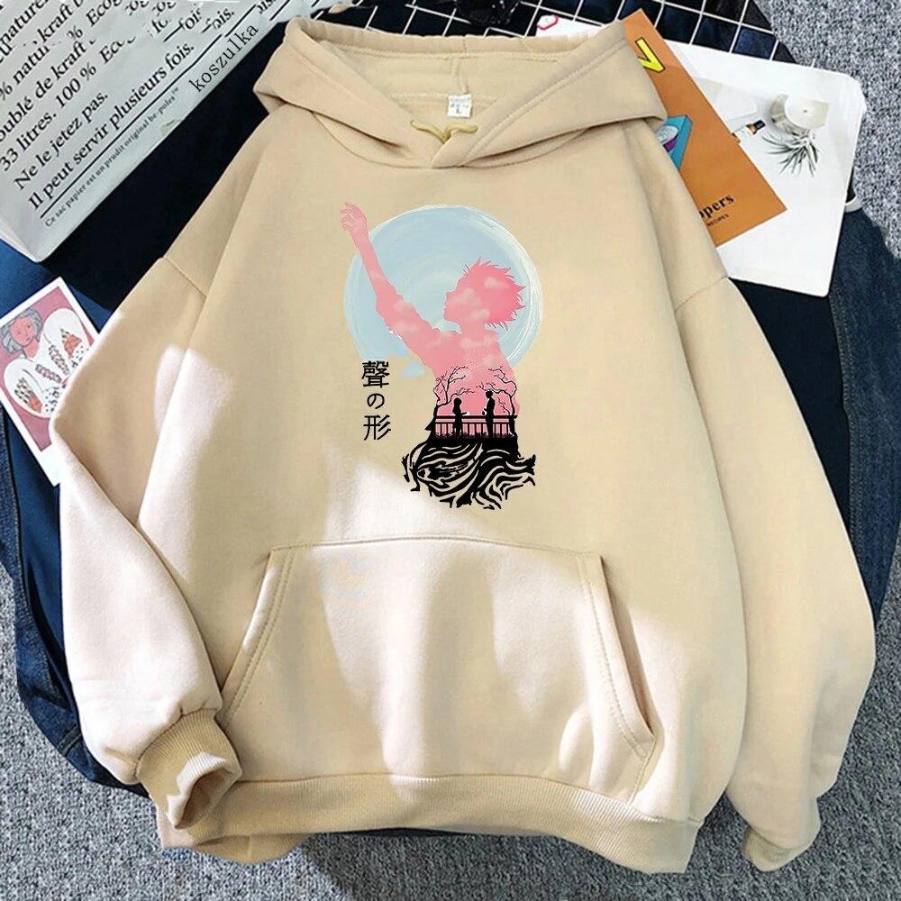 Anime A Silent Voice Hoodies Spring/Autumn Women/men Sweatshirt Koe No Katachi Hoodie Kawaii Clothing Unisex Sudaderas Warm Tops Unisex