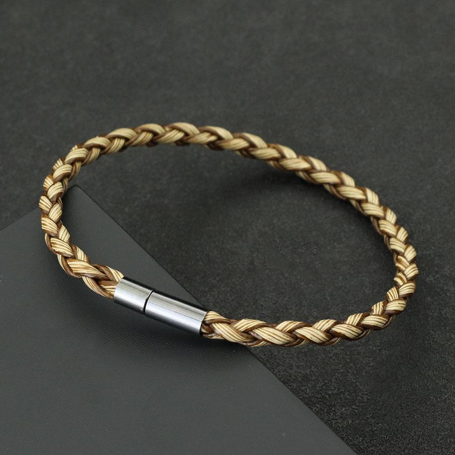 

Simple Style Mens Leather Bracelet Black Buckle Wrap Braclet Accessories Hombre Gifts For Boyfriend Bracciale Uomo Punk Jewelry світло-коричневого кольору