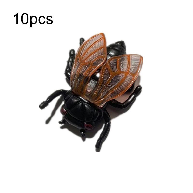 

10pcs/20pcs Simulation Cicada Novelty Ornament, Model Ornament,Funny and Fun Gift, Office, Furniture Ornament Statues Decoration