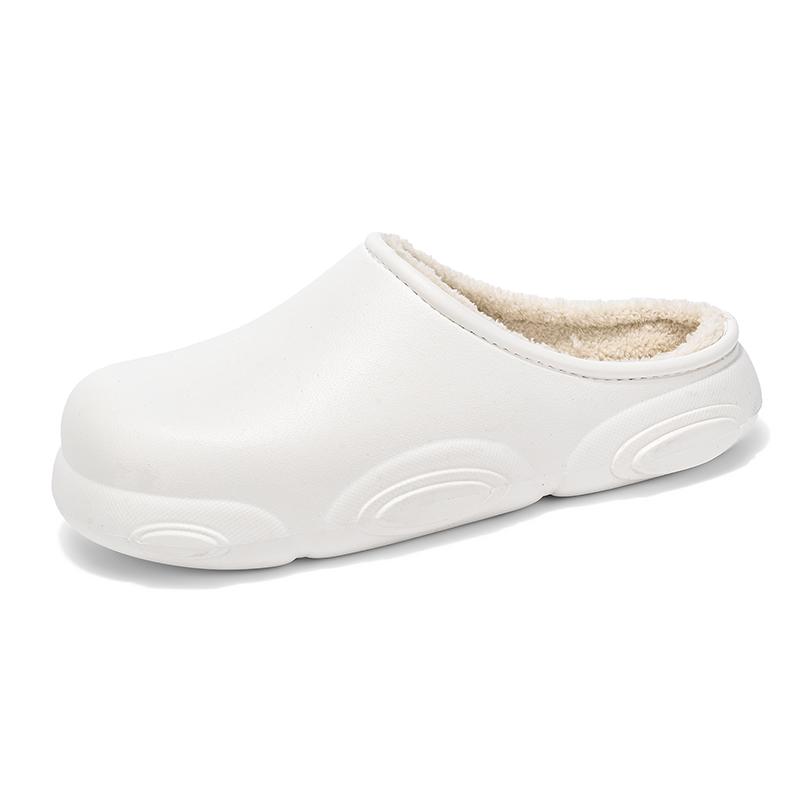 Couple Style Cotton Slippers for Women Winter Thick Bottom Waterproof Outer Wear Cotton Slippers Home Warm Men's Shoes