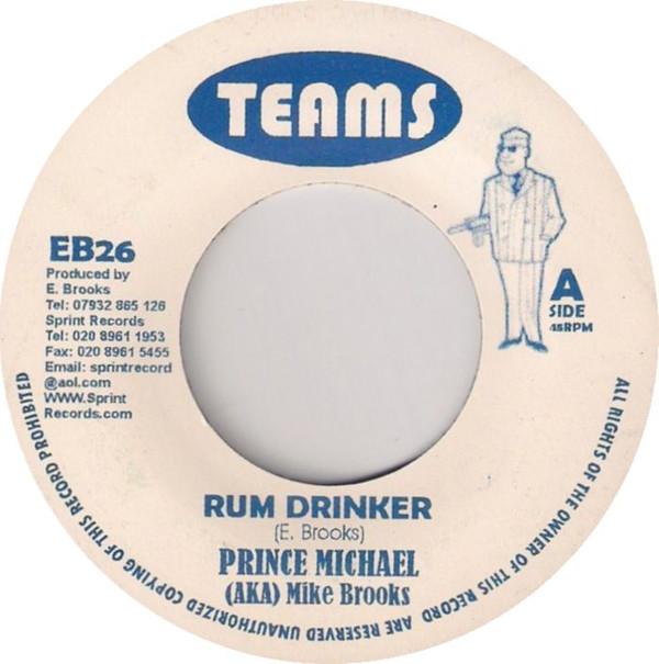 

7inch Record MIKE BROOKS Rum Drinker EB26 Teams UK Reggae Ska Dub Used