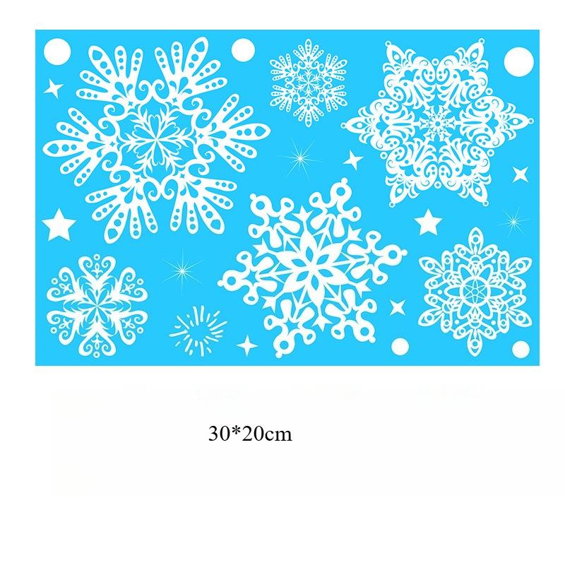 Christmas Window Stickers Xmas Tree House Snowflake Glass Decal Merry Christmas Decoration Home Navidad Gifts Noel