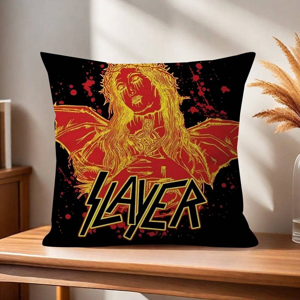 Classic Band Slayer Pillowcase Toon Gift Cushion Cover Bedroom Home Sofa Chair Seat Decor Pillow Case