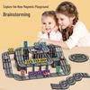 Magnetic City Rail Alloy Car Building Blocks for Kids