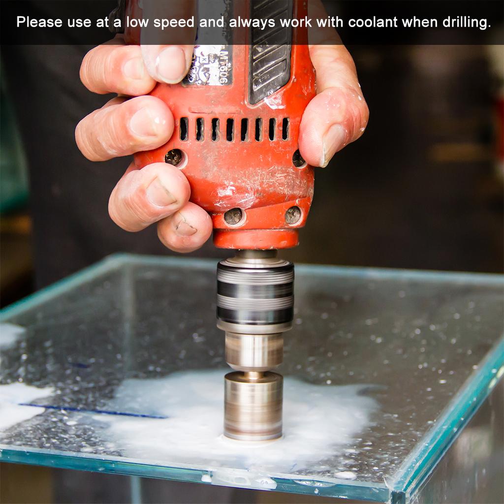 Uxcell 5pcs 16mm 18mm 14mm Diamond Coated Drill Bit Tile Marble Glass Ceramic Hole Saw Drilling Bits DIY Wall Hole Saw Drilling