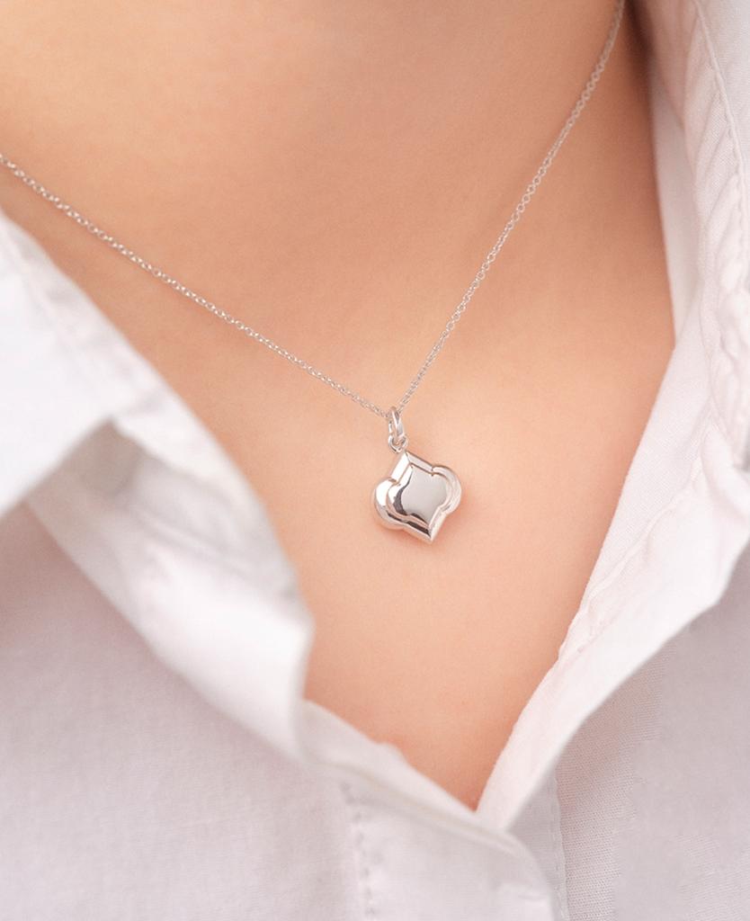 Benoit Nk07Sl Medium Clover Pendant [Silver]