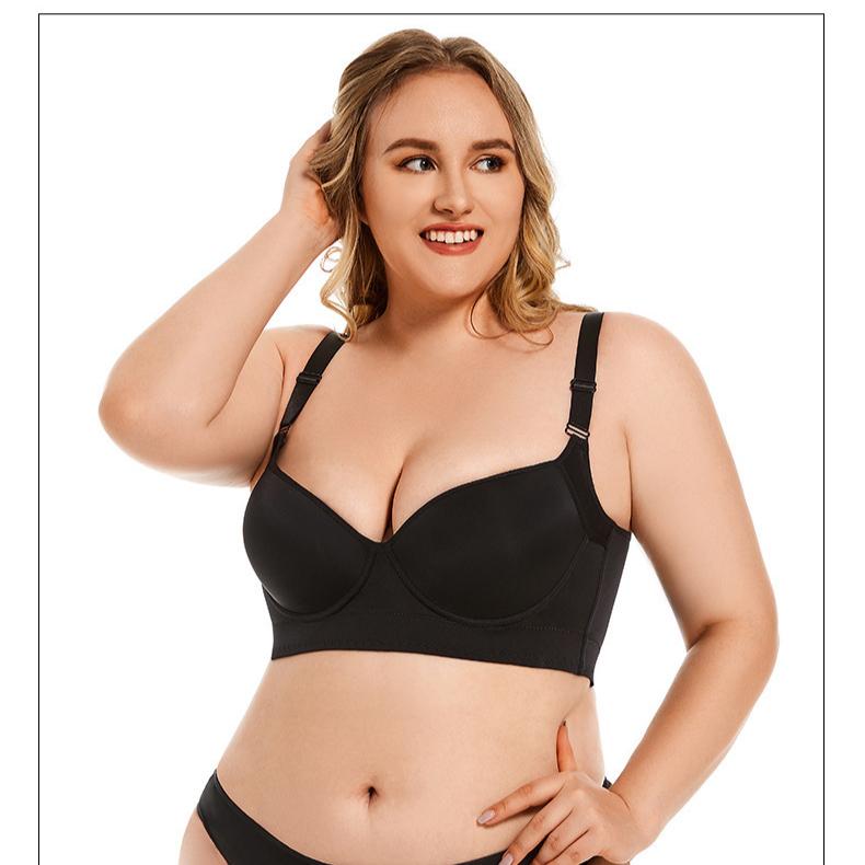 Large Size Underwear Sexy Gathering Bra Full Cup Underwear Large Size Bra Push Up Bra