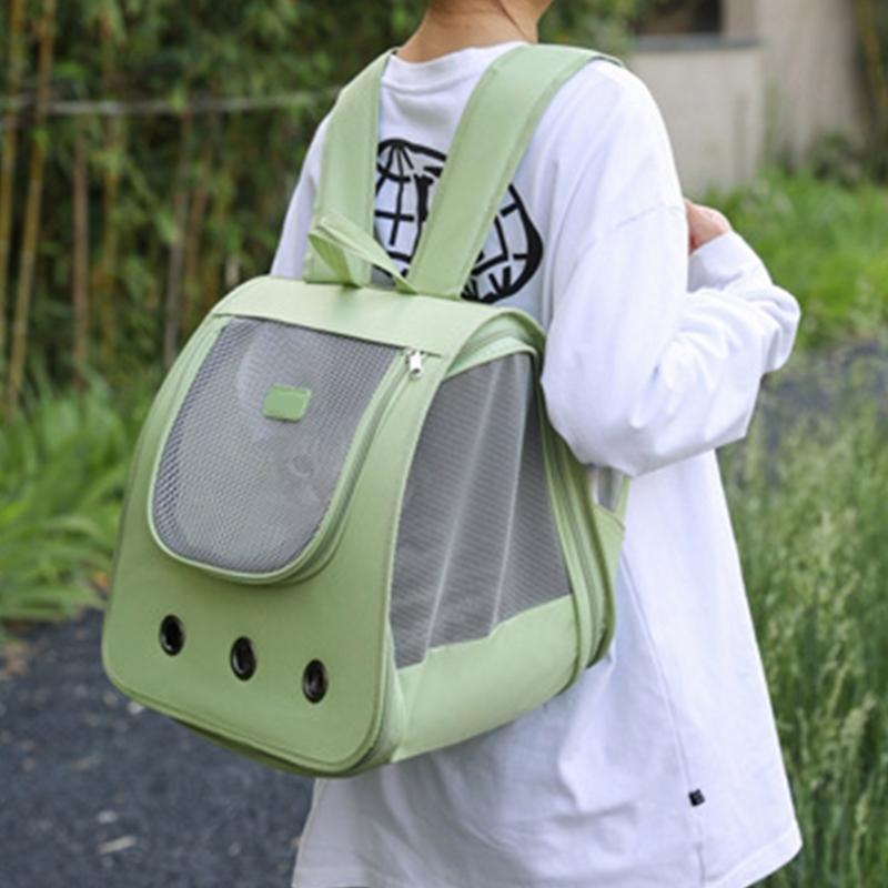 Pet Backpack Cats Carriers Bag Soft Big Capacity with Window Breathable Pet Carriers Sightseeing Bag