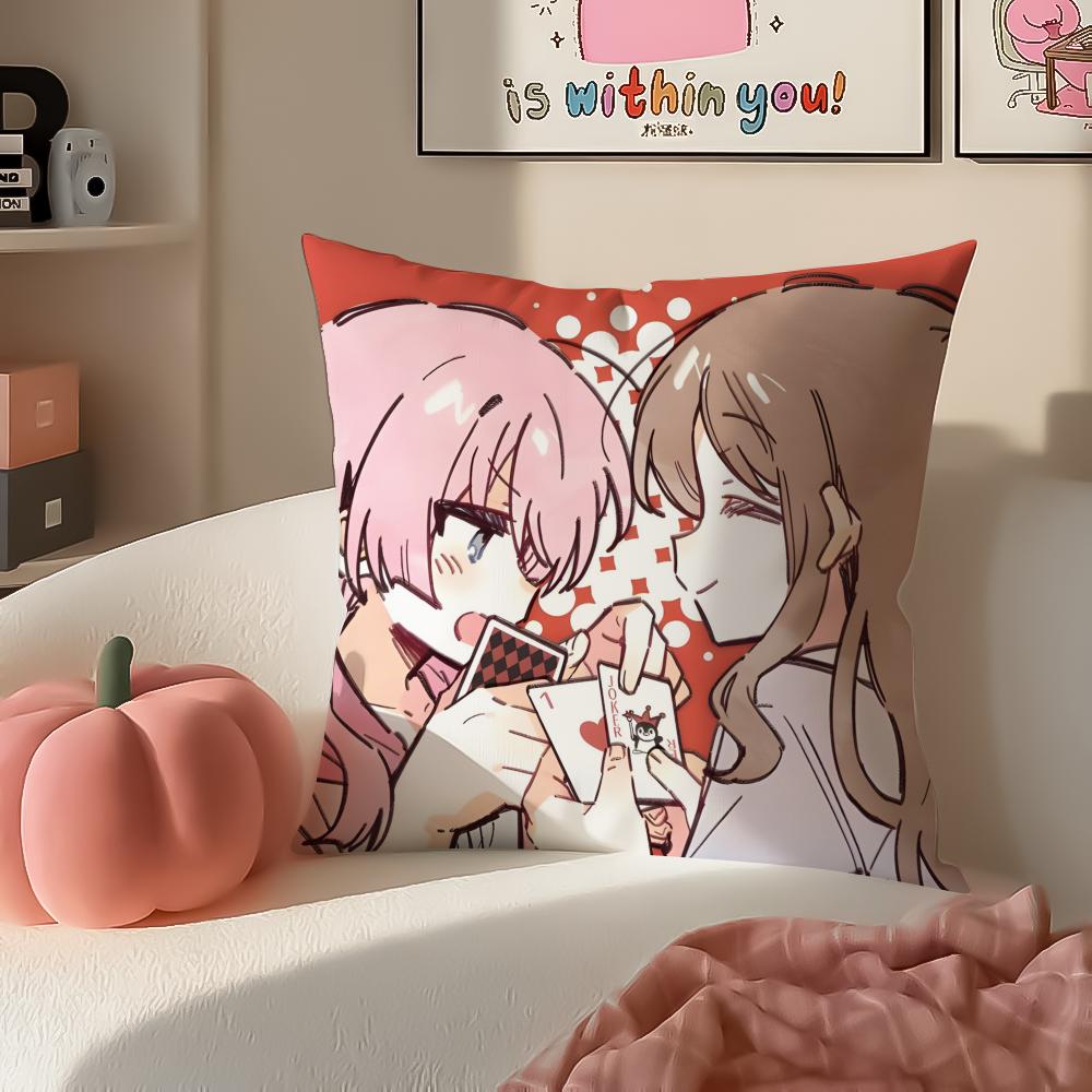 Anime Cartoon BanG Dream Its MyGOCute Cushion Cover Pillowcase Short Plush Invisible zipper Room Sofa Cushion Cover