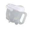 Rice Washing Bowl Water Flush Type ABS Clear Scale Fine Strainer Auxiliary Handle Rice Cleaning Basket for Kitchen