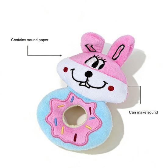 Squeaky Dog Chew Toy for Small Medium Large Dogs Soft Stuffed Cartoon