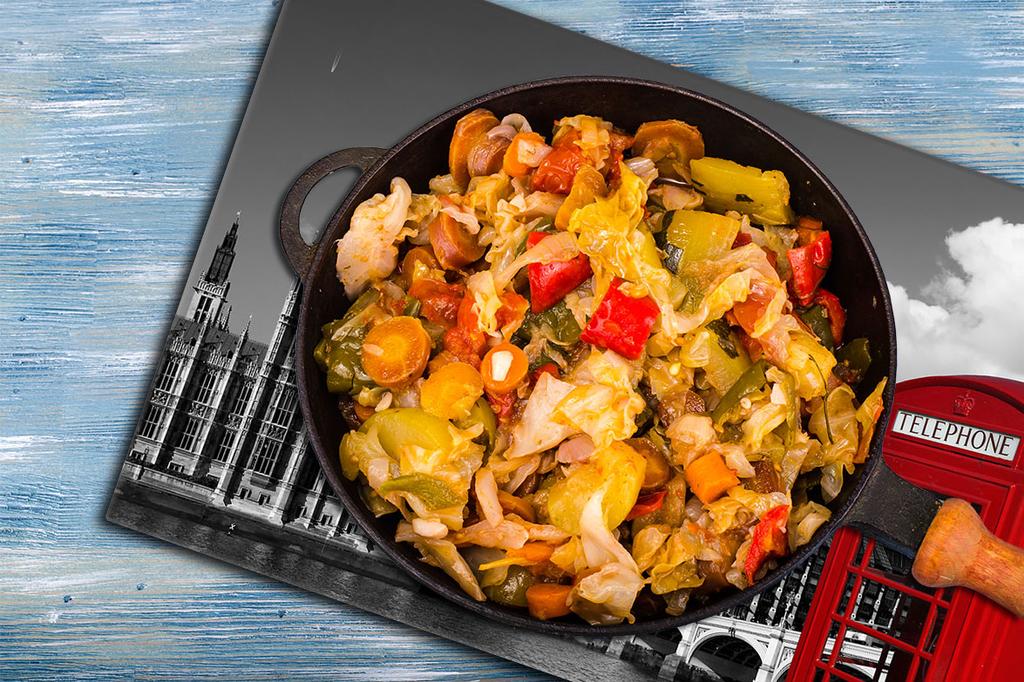 Szklana płyta ochronna na kuchenkę 80x52 Londyn