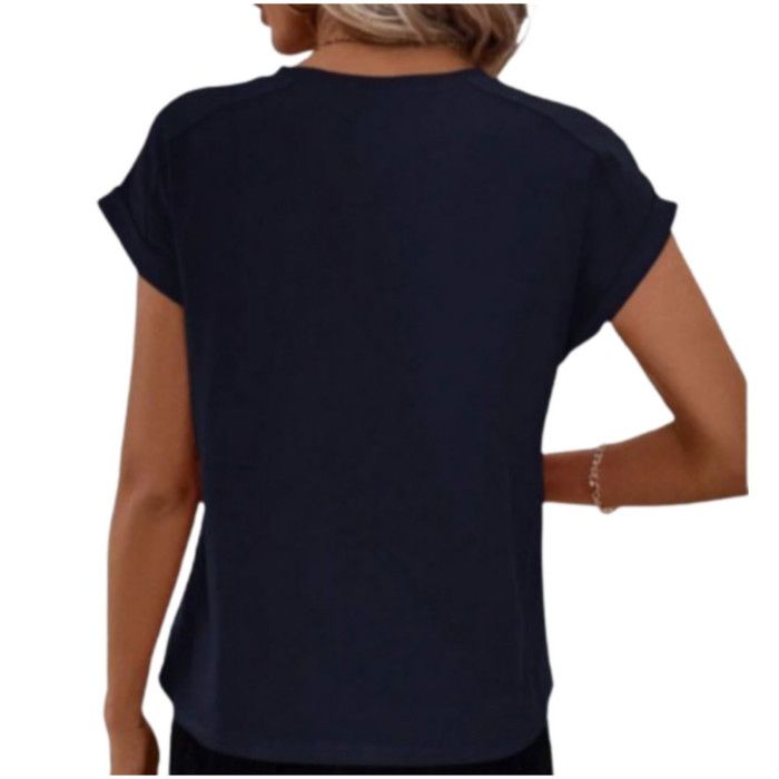 Women's Navy Blue New York Logo T-shirt - - Blue