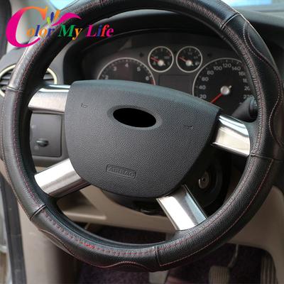 Farbe Mein Leben Edelstahl Auto Lenkrad Dekoration Abdeckung Trim Aufkleber für Ford Focus 2 MK2 2005 - 2011