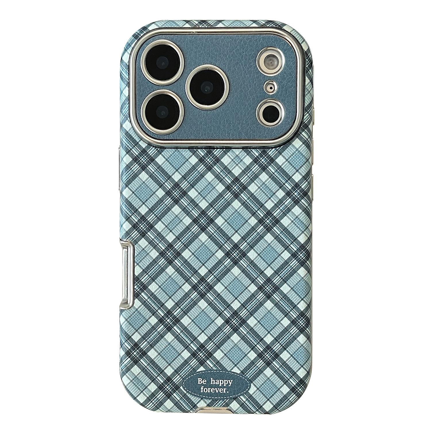 

Ретро чехол для телефона с синим ромбовидным узором для iPhone 17 и iPhone 17 Pro Max iPhone 17 Pro Max