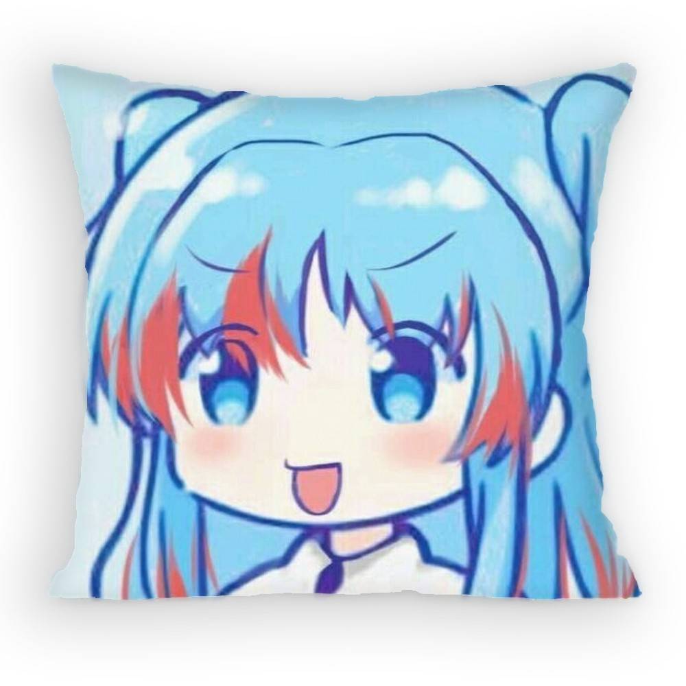 

WorldEnd Chtholly Nota Seniorious Pillow Case Antidustmite Pillowcase Invisible zipper silky short plush Sofa cushion cover 30x30 cm