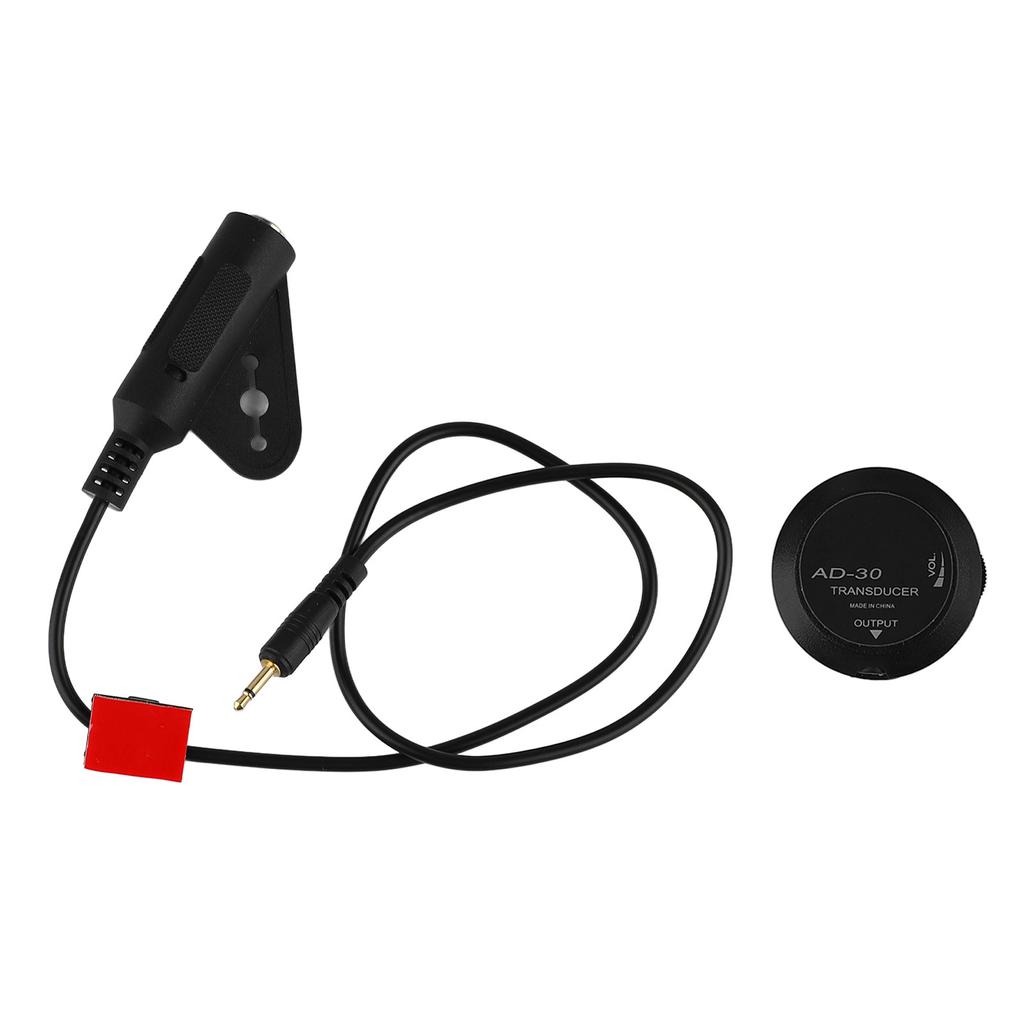Acoustic Guitar Pickup Sound Hole Paste Contact Microphone Piezo Transducer Universal Instrument Accessories Black