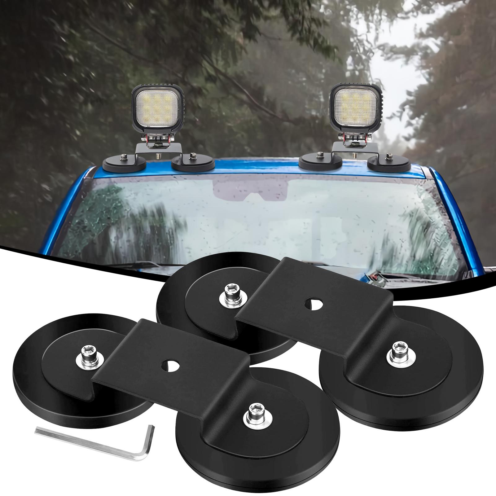 

Magnetic roof rack Base Led Light Mounting Aluminum Alloy Brackets Strong Sucker No Drilling For Outdoor Roof Off Road Vehicle CHINA
