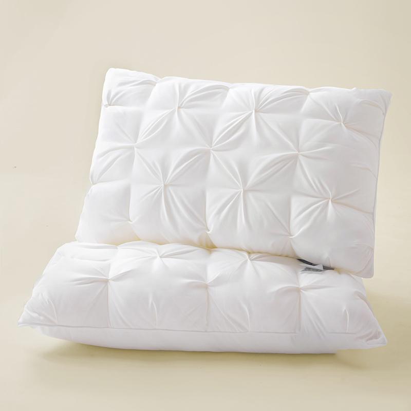 Twisted Flower48 × 74cmStar Hotel High and Low Pillow Home No Collapse Cervical Pillow Insert Waterable Wash Pillow Inner