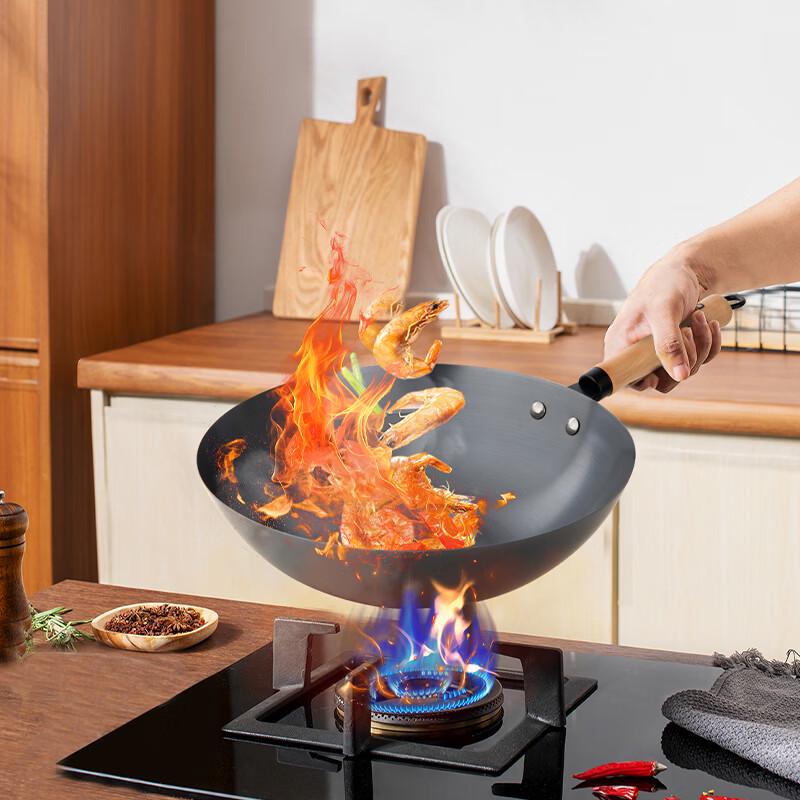 Aishida 32cm Coating-Free Fine Iron Wok