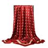 Large 90cm Polka Dot Korean Satin Scarf - Autumn/Winter Travel Shawl