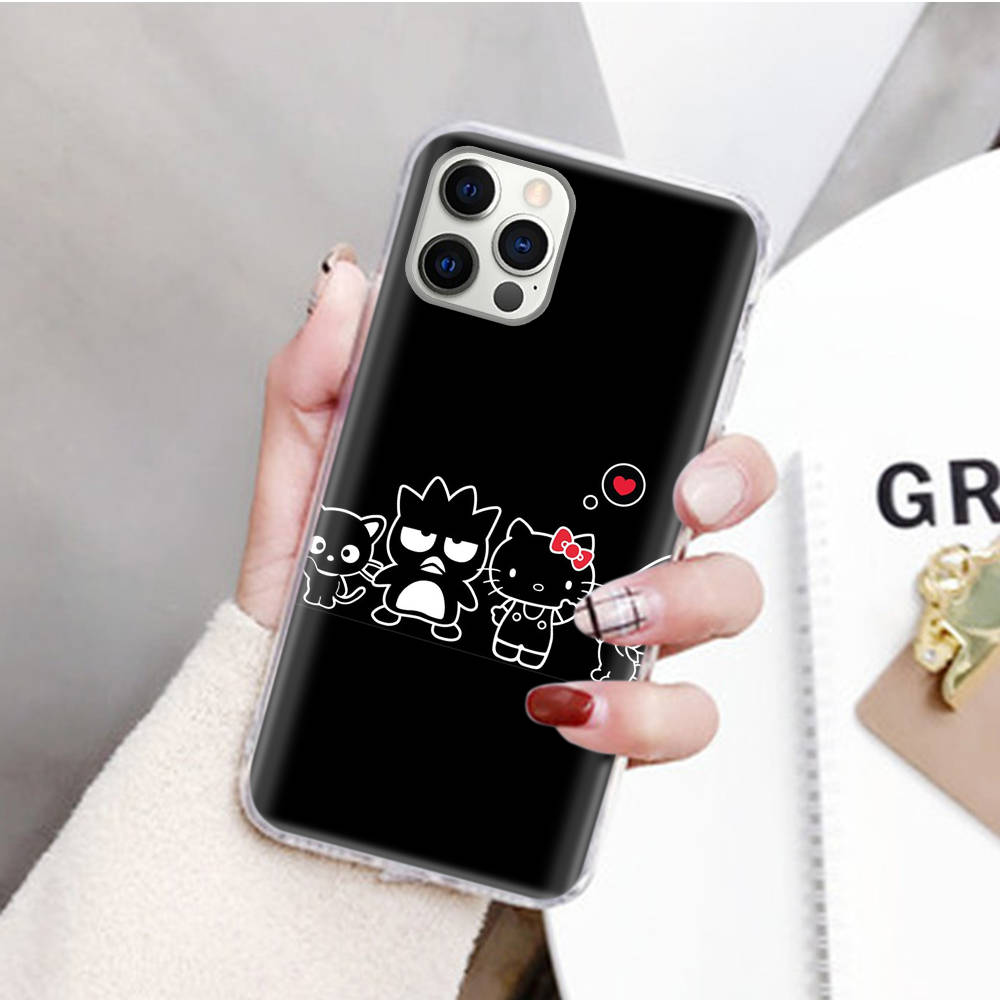 JZ14 Bad badtz-Maru Transparent Case for Samsung A04 A14 A23 M33 M53 Realme 10 9 C35 C55 VIVO Y02 X80 Infinix Hot 30 Note 11 Tecno Spark 8P Pro