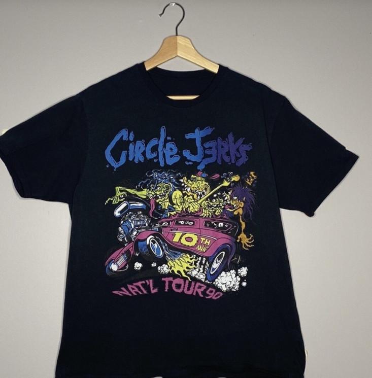 CIRCLE JERKS BLACK Unisex T-Shirt S To 5XL UB529