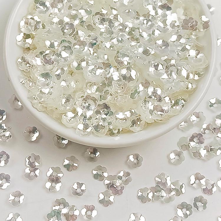 Irregular High-Flash Silver Crystal Sequin Jewelry DIY Accessories