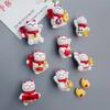 8PCS New Year's Festive Cat Magnet Refrigerator Stickers Cartoon Stereo Magnetic Message Board Home Decoration Stickers
