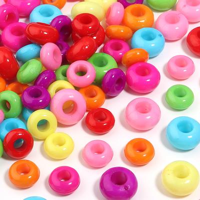 50-100pcs Acrylic Beads Mixed Color Abacus Loose Beads For Jewelry Making DIY Necklace Bracelet Phone Chain Keychain Accessories