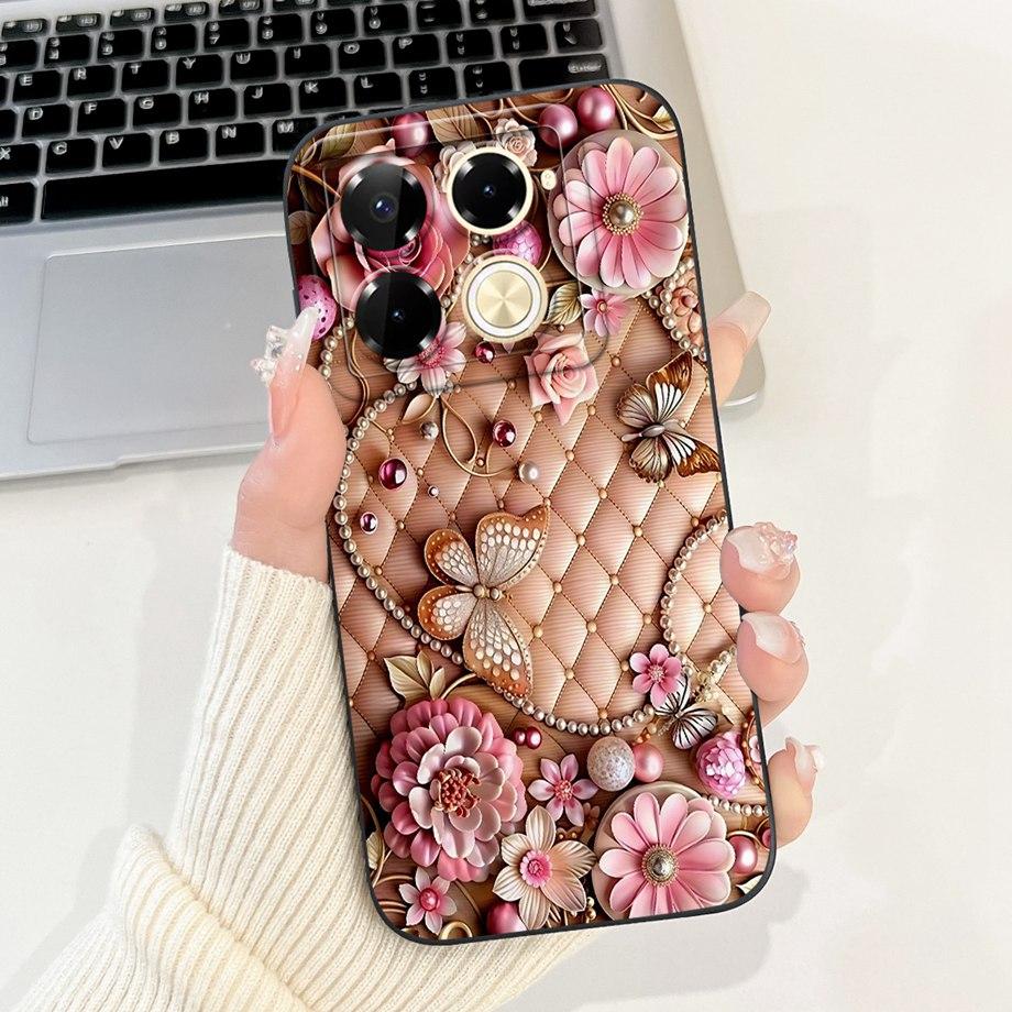 Soft Silicone Phone Case For Infinix Note 40 Pro 4G 5G Note40 Pro+ 40x Funda Cartoon Animals Flower Fashion Printed Back Cover