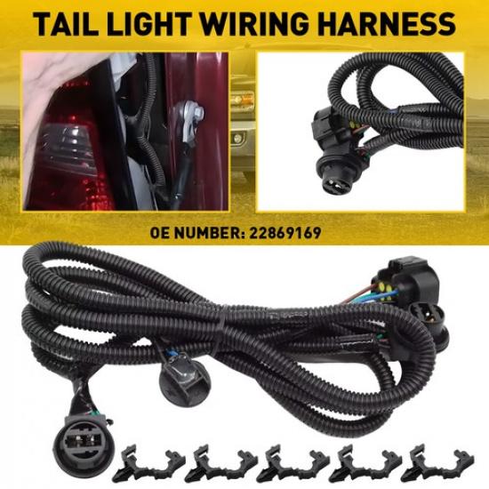 Right Side Tail Light Wiring Harness For 2014-2015 GMC Sierra 1500 2500/3500 HD