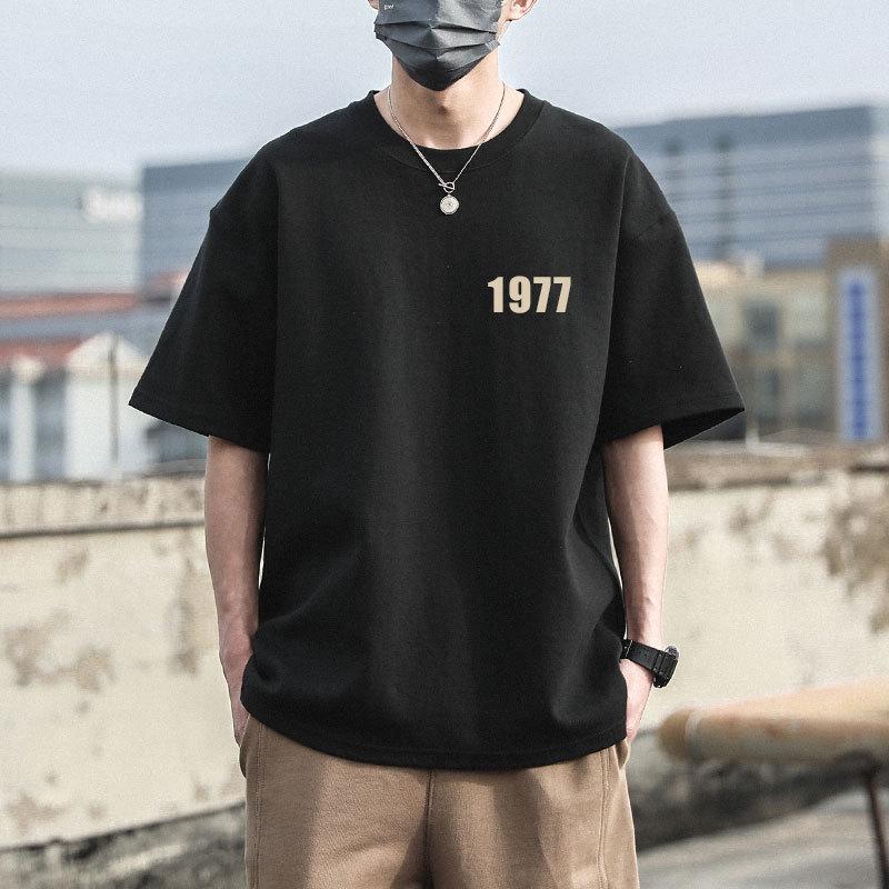 Premium Quality Unisex 100% Pure Cotton Short-Sleeved T-shirt, 240g Combed Cotton, Loose Fit
