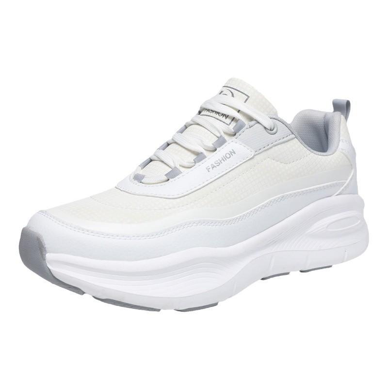 22 new leather thick casual sports shoes cold bonding process lightweight soft-soled running shoes