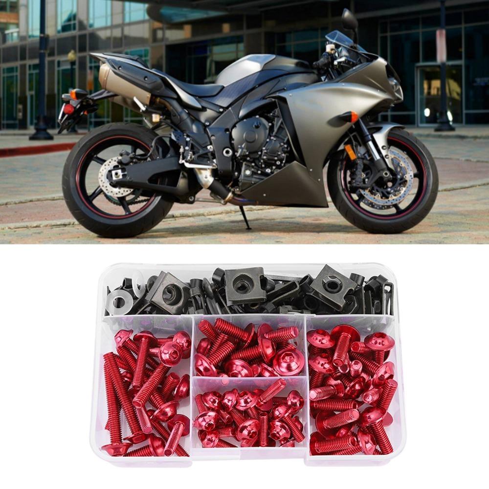 177pcs With Storage Case Motorcycle Fairing Screws  For Fairing Replacement