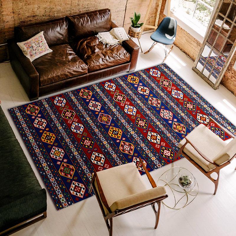 Koberec v klasickém marockém stylu Dekorace do obývacího pokoje Domov Měkké perské koberce Velká podložka na podlahu Retro luxusní dětský koberec