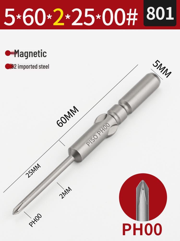 Imported S2 Steel 5mm Magnetic Electric Screwdriver Bits (801/800), 101-Piece Set