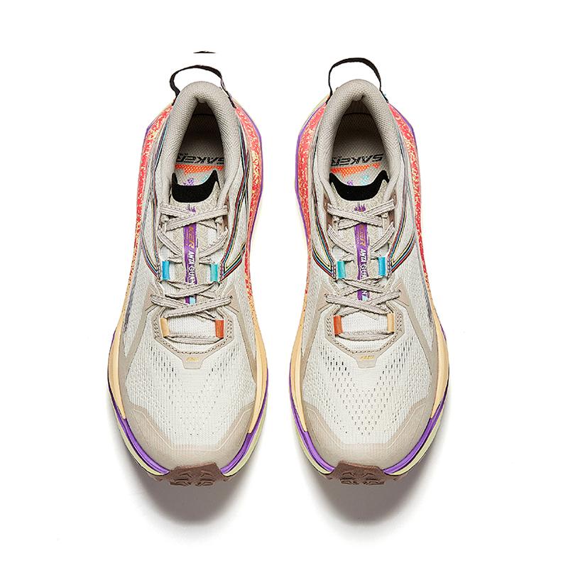 Anta Champion Comfortable Trendy Non-Slip Supportive Rebound Low-Top Casual Running Shoes Men Sneaker Light-Gray 112535516AS-1